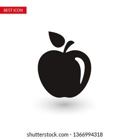 Apple vector icon. Apple fruit illustration icon.Web design vector logo. Apple isolated on background