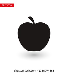 Apple vector icon. Apple fruit illustration icon.Web design vector logo. Apple isolated on background