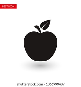 Apple vector icon. Apple fruit illustration icon.Web design vector logo. Apple isolated on background
