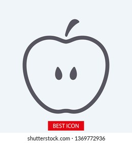Apple vector icon. Apple fruit illustration icon.Web design vector logo. Apple isolated on background