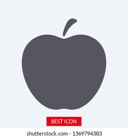 Apple vector icon. Apple fruit illustration icon.Web design vector logo. Apple isolated on background