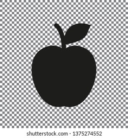 Apple vector icon. Apple fruit illustration icon.Web design vector logo. Apple isolated on background