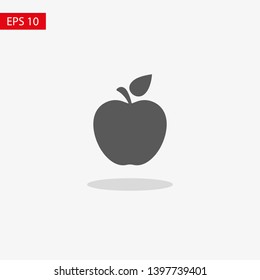 Apple vector icon. Apple fruit illustration icon.Web design vector logo. Apple isolated on background