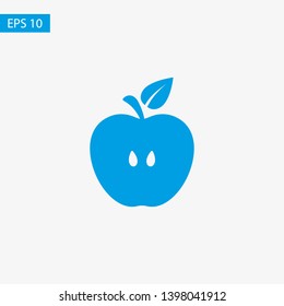 Apple vector icon. Apple fruit illustration icon.Web design vector logo. Apple isolated on background