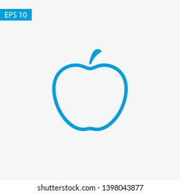 Apple vector icon. Apple fruit illustration icon.Web design vector logo. Apple isolated on background