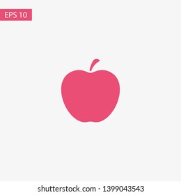 Apple vector icon. Apple fruit illustration icon.Web design vector logo. Apple isolated on background