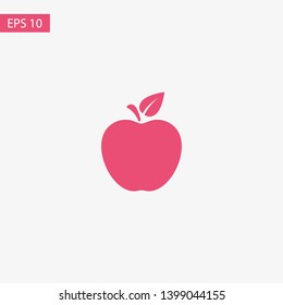 Apple vector icon. Apple fruit illustration icon.Web design vector logo. Apple isolated on background