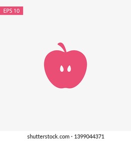 Apple vector icon. Apple fruit illustration icon.Web design vector logo. Apple isolated on background