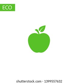Apple vector icon. Apple fruit illustration icon.Web design vector logo. Apple isolated on background