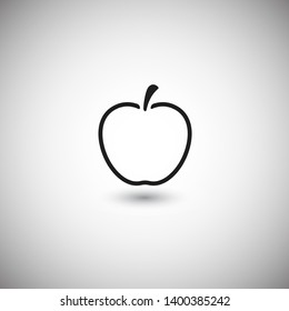 Apple vector icon. Apple fruit illustration icon.Web design vector logo. Apple isolated on background