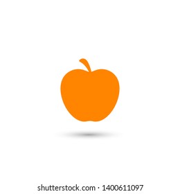 Apple vector icon. Apple fruit illustration icon.Web design vector logo. Apple isolated on background