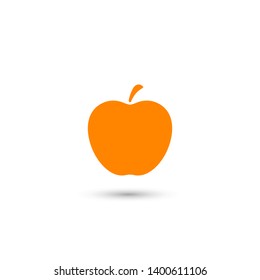 Apple vector icon. Apple fruit illustration icon.Web design vector logo. Apple isolated on background