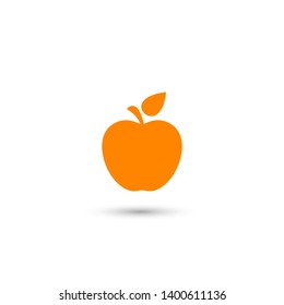 Apple vector icon. Apple fruit illustration icon.Web design vector logo. Apple isolated on background