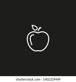Apple vector icon. Apple fruit illustration icon.Web design vector logo. Apple isolated on background