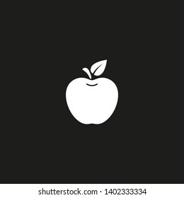 Apple vector icon. Apple fruit illustration icon.Web design vector logo. Apple isolated on background