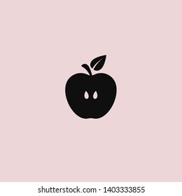 Apple vector icon. Apple fruit illustration icon.Web design vector logo. Apple isolated on background