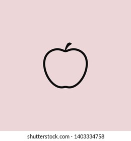 Apple vector icon. Apple fruit illustration icon.Web design vector logo. Apple isolated on background