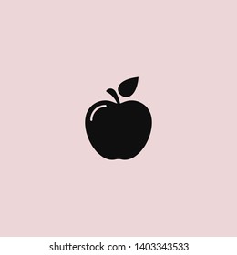 Apple vector icon. Apple fruit illustration icon.Web design vector logo. Apple isolated on background