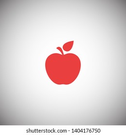 Apple vector icon. Apple fruit illustration icon.Web design vector logo. Apple isolated on background