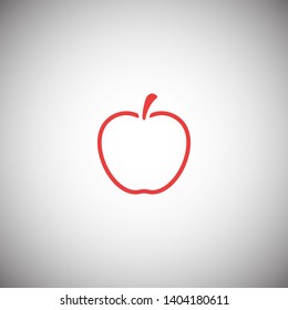 Apple vector icon. Apple fruit illustration icon.Web design vector logo. Apple isolated on background