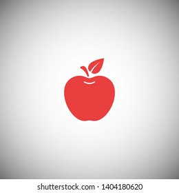 Apple vector icon. Apple fruit illustration icon.Web design vector logo. Apple isolated on background