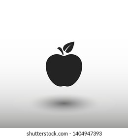 Apple vector icon. Apple fruit illustration icon.Web design vector logo. Apple isolated on background