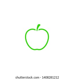 Apple vector icon. Apple fruit illustration icon.Web design vector logo. Apple isolated on background