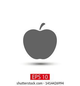 Apple vector icon. Apple fruit illustration icon.Web design vector logo. Apple isolated on background