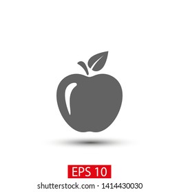Apple vector icon. Apple fruit illustration icon.Web design vector logo. Apple isolated on background