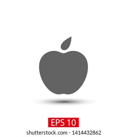 Apple vector icon. Apple fruit illustration icon.Web design vector logo. Apple isolated on background