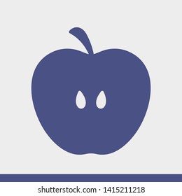 Apple vector icon. Apple fruit illustration icon.Web design vector logo. Apple isolated on background