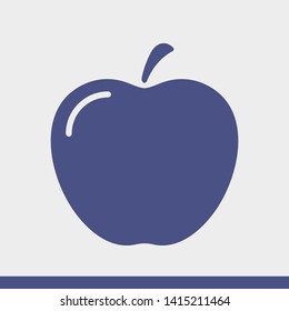Apple vector icon. Apple fruit illustration icon.Web design vector logo. Apple isolated on background