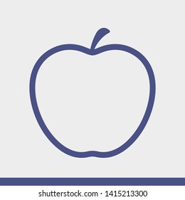 Apple vector icon. Apple fruit illustration icon.Web design vector logo. Apple isolated on background