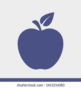 Apple vector icon. Apple fruit illustration icon.Web design vector logo. Apple isolated on background