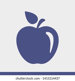 Apple vector icon. Apple fruit illustration icon.Web design vector logo. Apple isolated on background