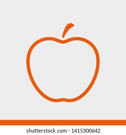 Apple vector icon. Apple fruit illustration icon.Web design vector logo. Apple isolated on background