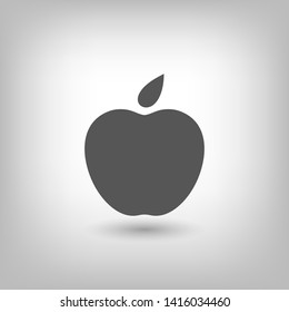 Apple vector icon. Apple fruit illustration icon.Web design vector logo. Apple isolated on background