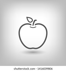 Apple vector icon. Apple fruit illustration icon.Web design vector logo. Apple isolated on background