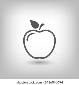 Apple vector icon. Apple fruit illustration icon.Web design vector logo. Apple isolated on background