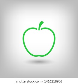 Apple vector icon. Apple fruit illustration icon.Web design vector logo. Apple isolated on background