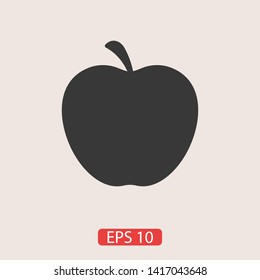 Apple vector icon. Apple fruit illustration icon.Web design vector logo. Apple isolated on background