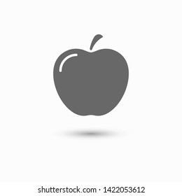 Apple vector icon. Apple fruit illustration icon.Web design vector logo. Apple isolated on background