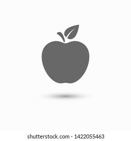 Apple vector icon. Apple fruit illustration icon.Web design vector logo. Apple isolated on background