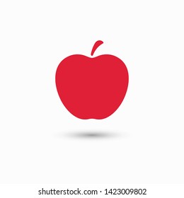 Apple vector icon. Apple fruit illustration icon.Web design vector logo. Apple isolated on background