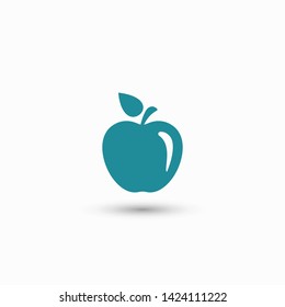 Apple vector icon. Apple fruit illustration icon.Web design vector logo. Apple isolated on background