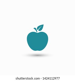 Apple vector icon. Apple fruit illustration icon.Web design vector logo. Apple isolated on background