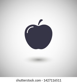 Apple vector icon. Apple fruit illustration icon.Web design vector logo. Apple isolated on background