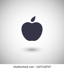 Apple vector icon. Apple fruit illustration icon.Web design vector logo. Apple isolated on background