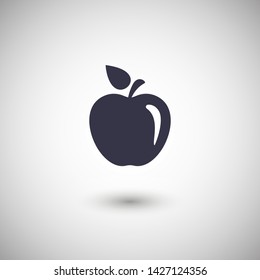 Apple vector icon. Apple fruit illustration icon.Web design vector logo. Apple isolated on background