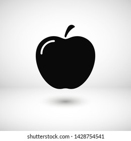 Apple vector icon. Apple fruit illustration icon.Web design vector logo. Apple isolated on background